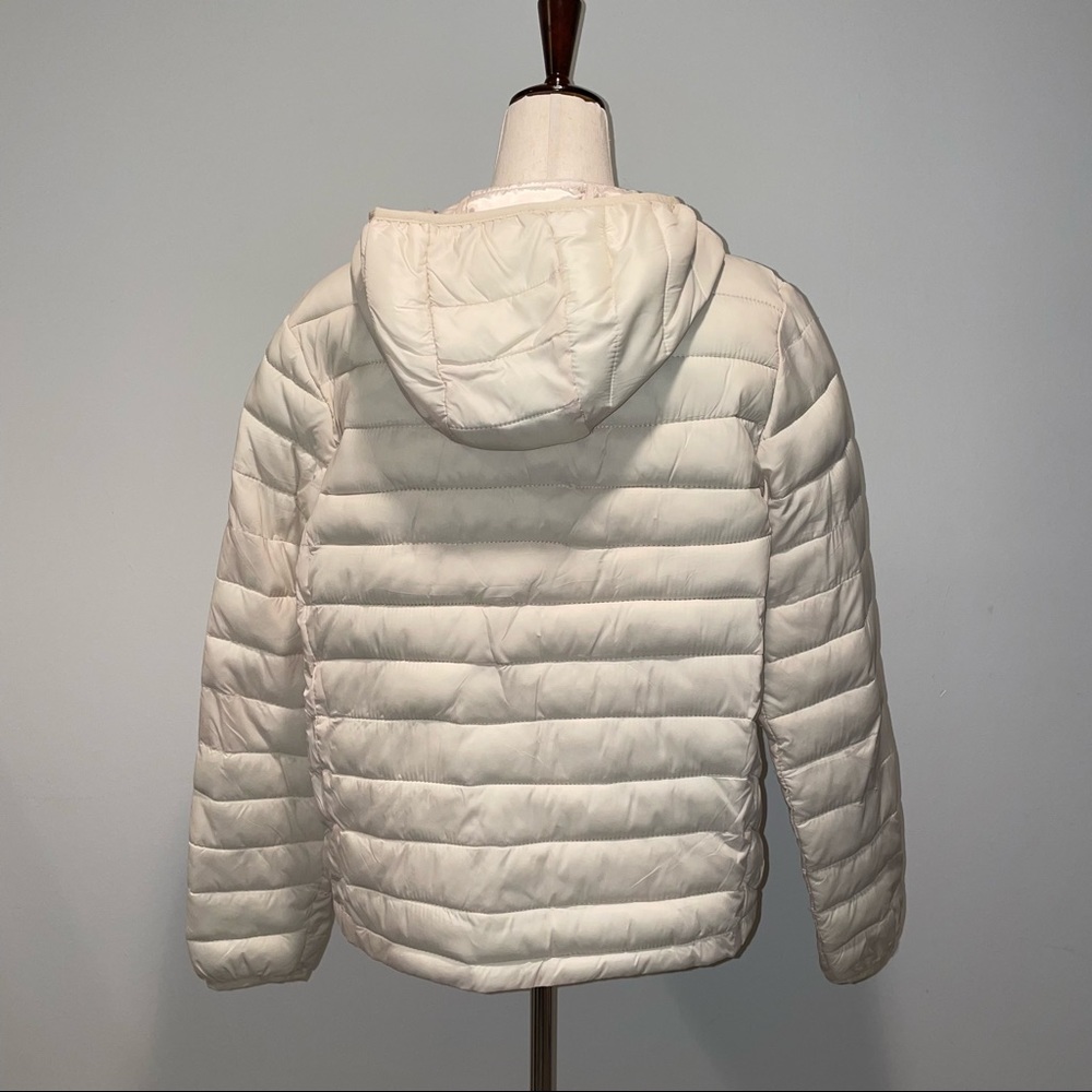 Pull&Bear Basic Padded Jacket In Cream - image 8